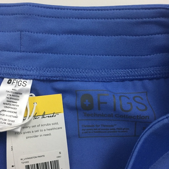 NWT FIGS Livingston Antimicrobial Scrubs Pant - Picture 3 of 6